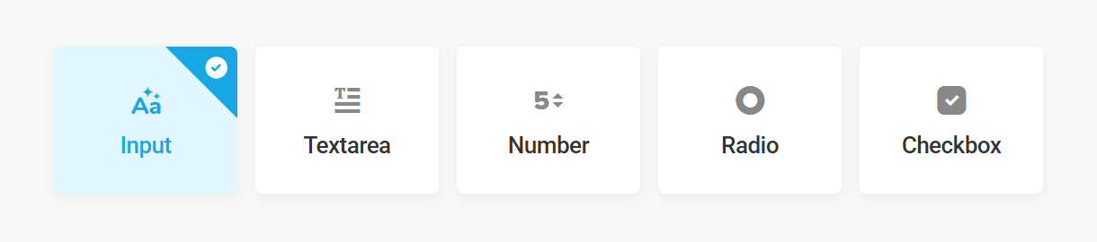 Add a text Input field to a form