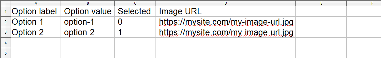 Bulk add options to radio field via csv file example
