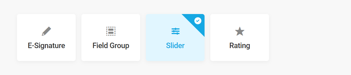 Add a slider field to a form