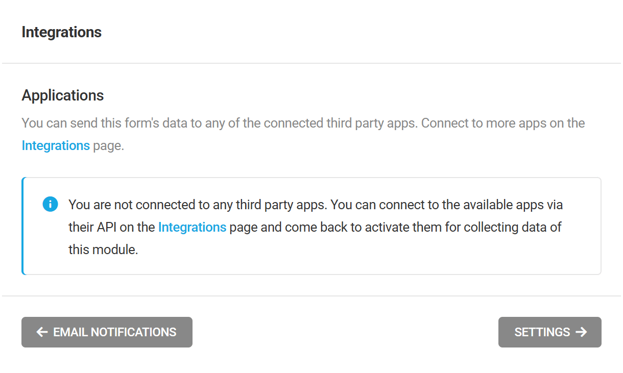 Available 3rd-party integrations for Forminator forms