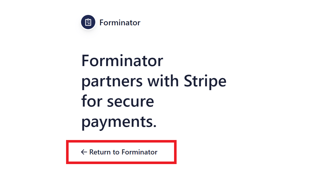 Return to Forminator