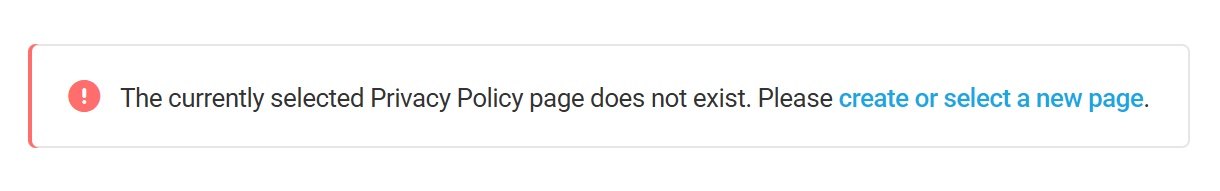 Branda Cookie Notice no privacy policy notice