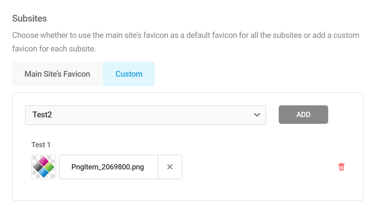 Override multisite favicons in Branda images module