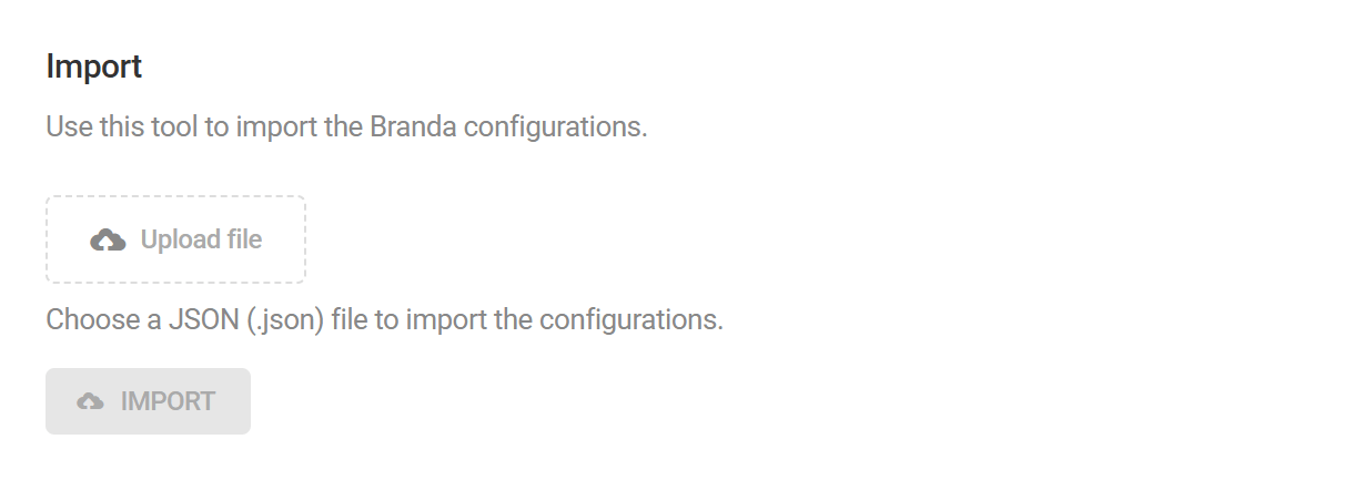 Branda import option