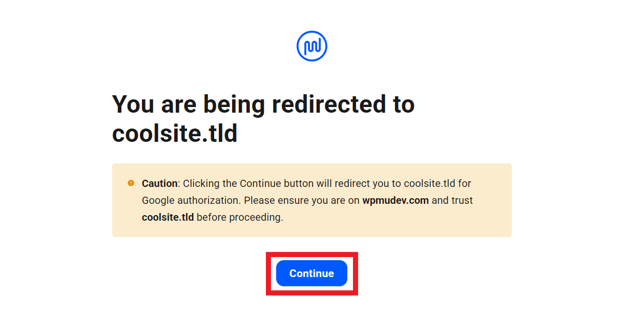 Authorize Google account