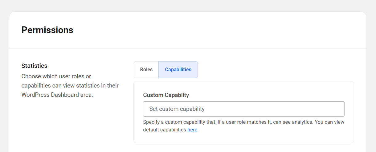 Allow users with specific capabilities to view Beehive statistics