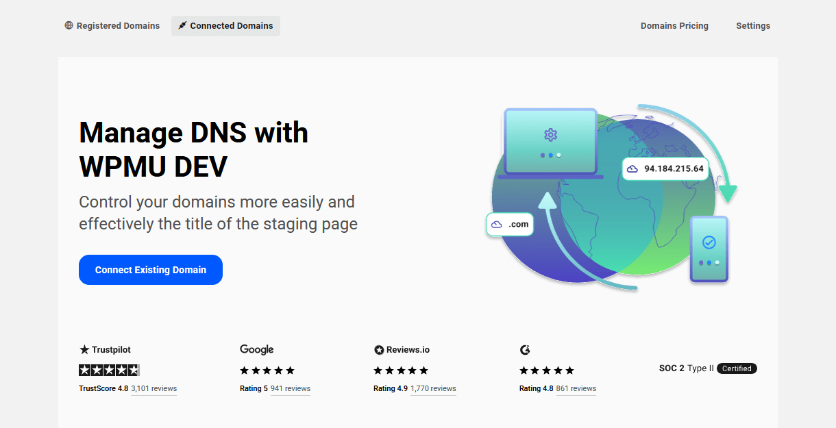 Connect a new domain to WPMU DEV