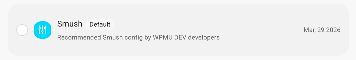 Default config