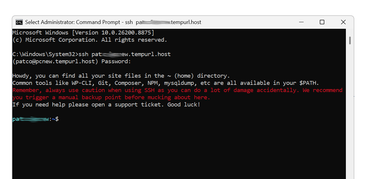 Log in to your OpenClaw server