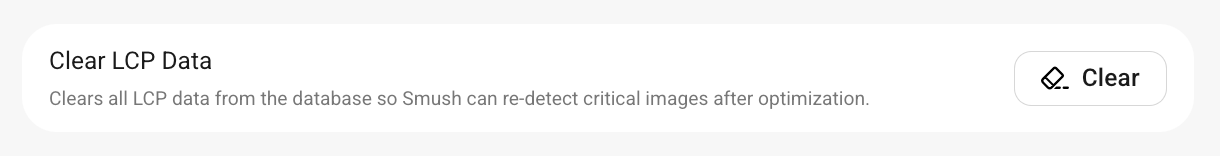Clear all LCP preload data from a site