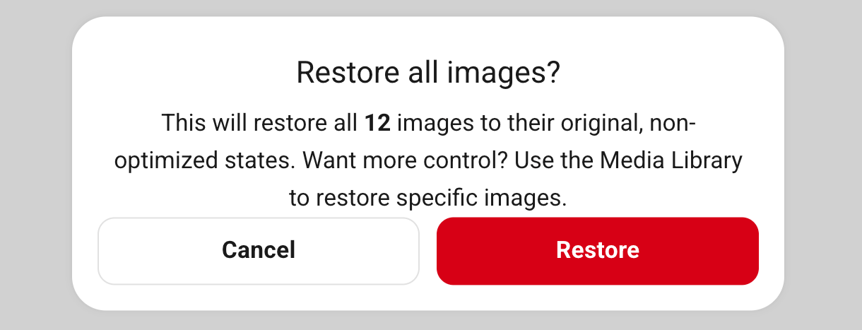 Restore thumbnail