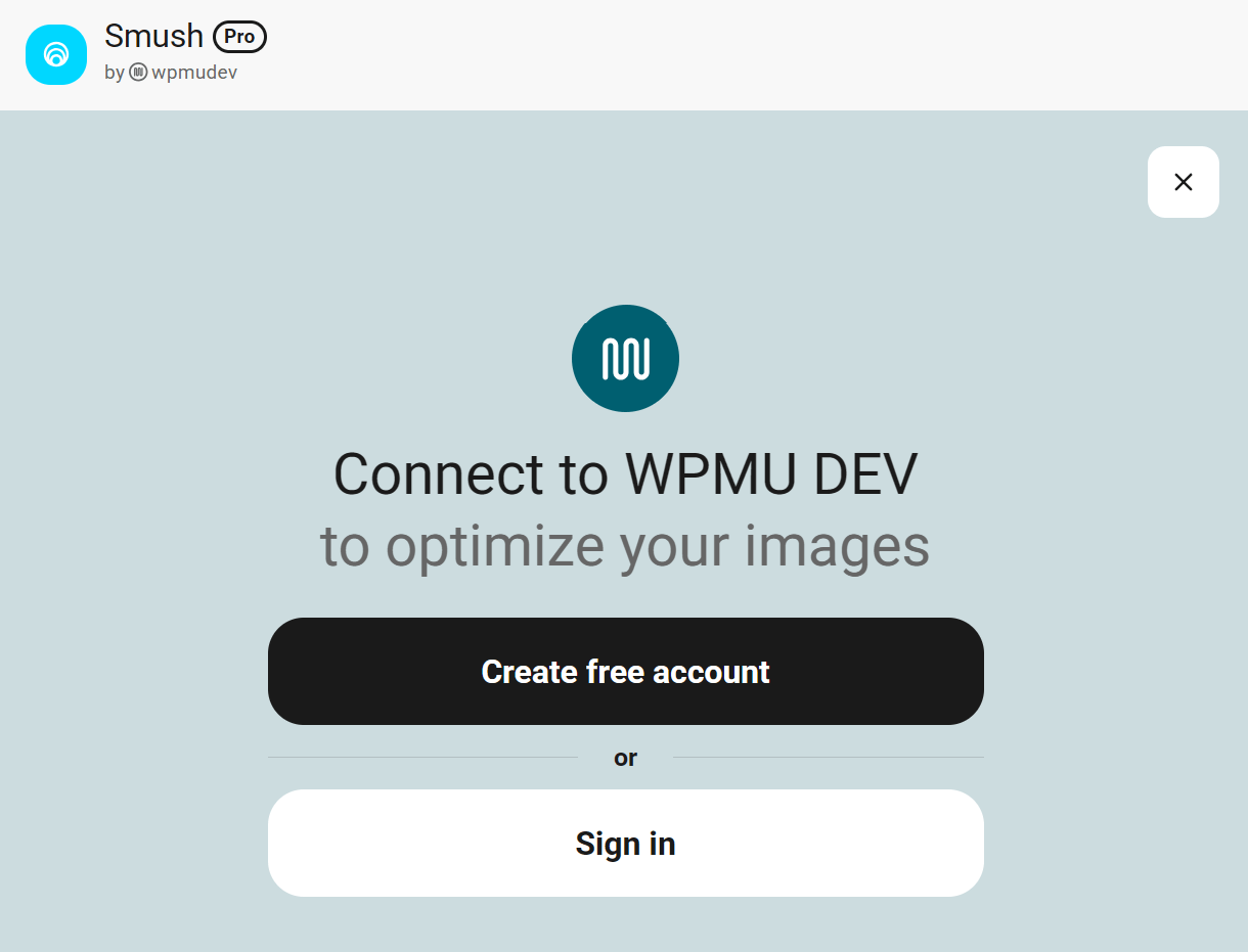 Connect to WPMU DEV account
