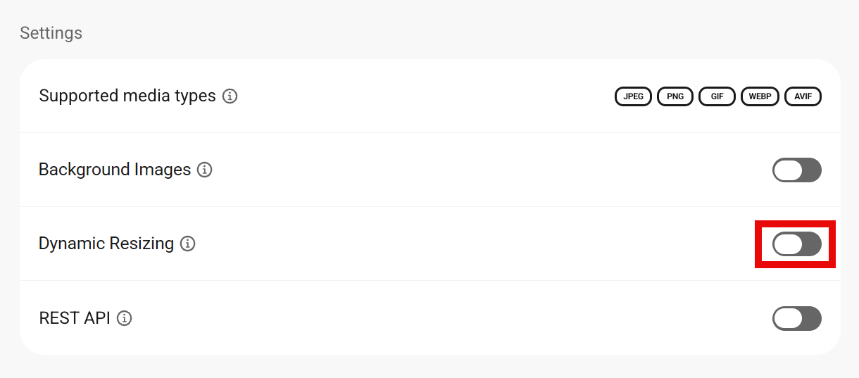 Dynamic Image Resizing option in Smush CDN