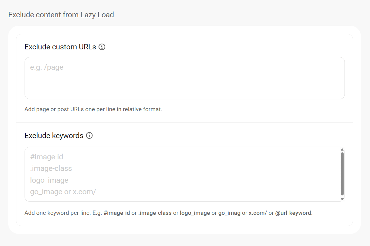 Exclude specific images and iframes from Smush lazy loading