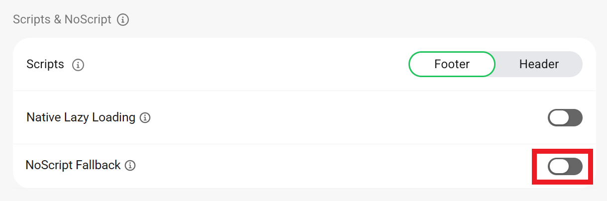 Enable NoScript fallback in Smush Lazy Load
