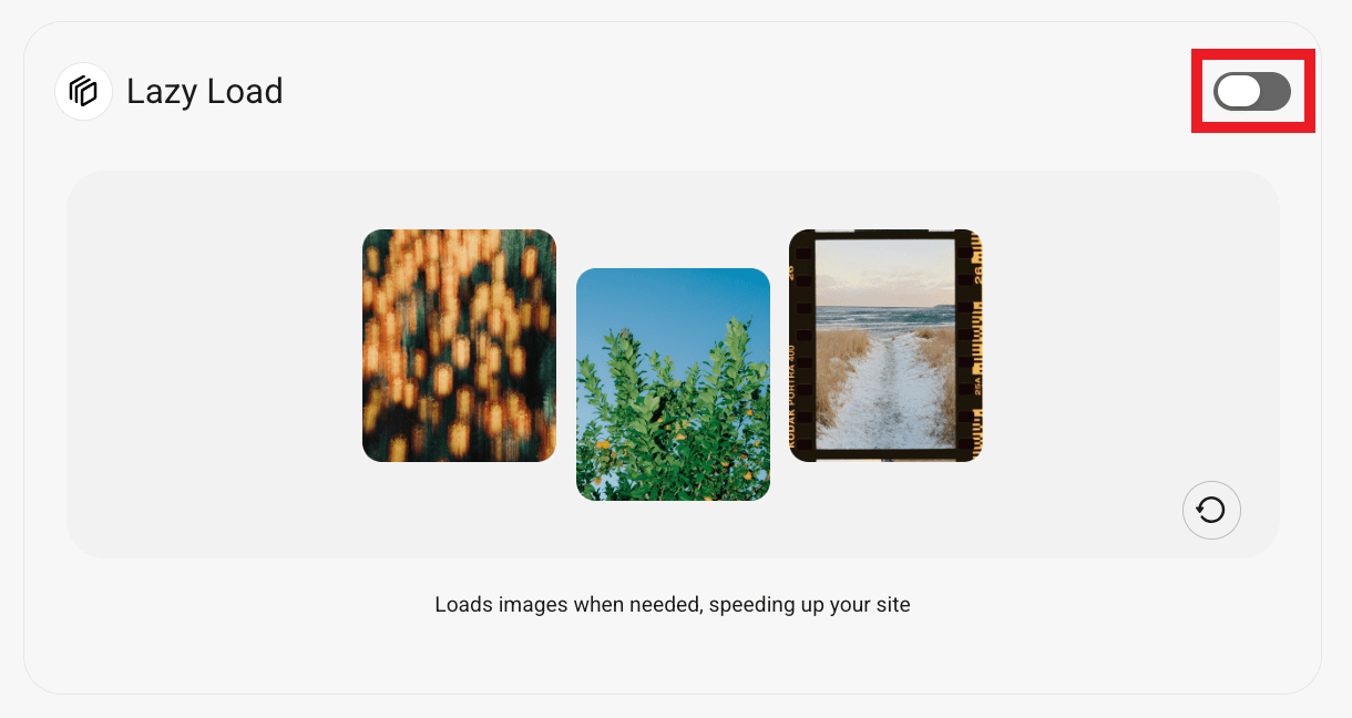 Enable lazy load