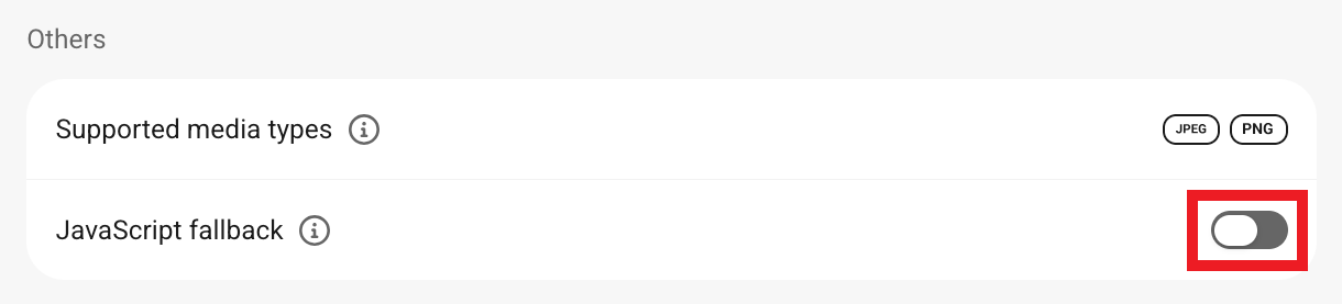 Javascript fallback option in Smush WebP direct conversion method
