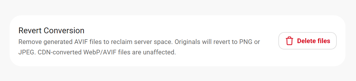 Revert next-gen conversion in Smush