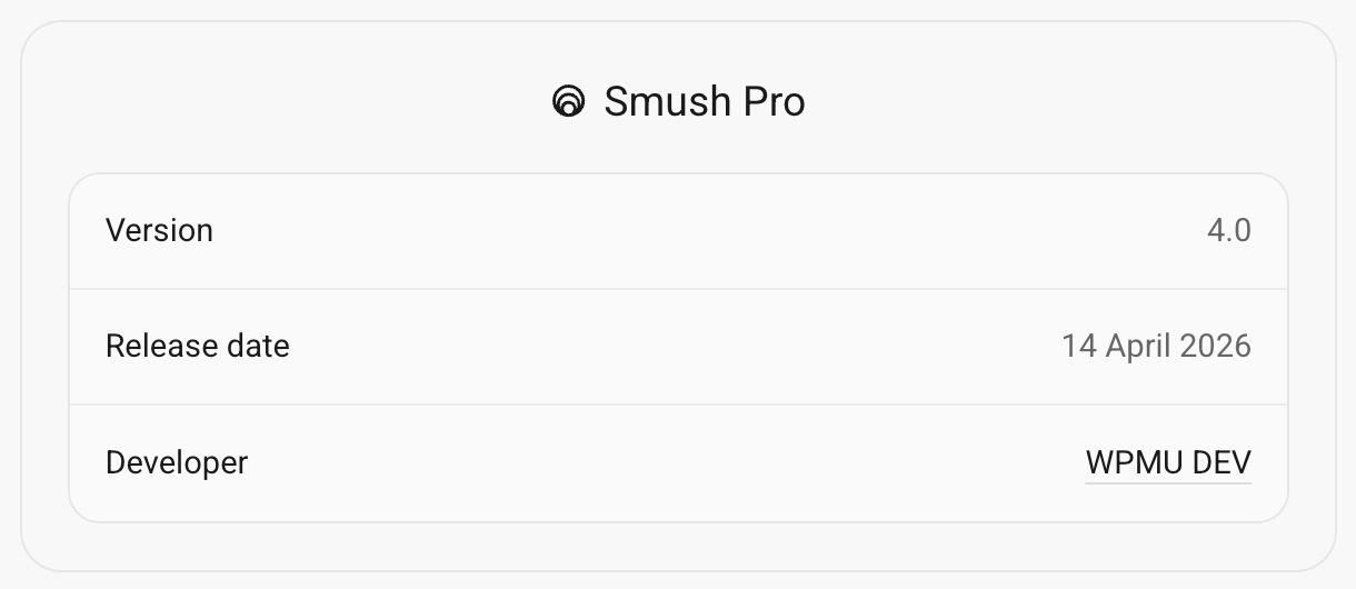 Plugin information