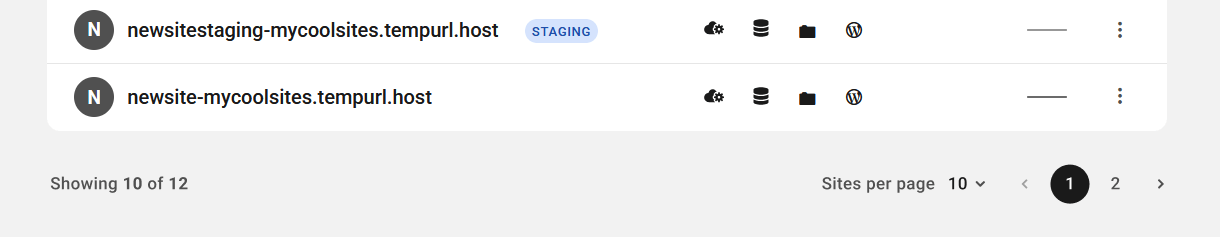 Pagination in Unlimited Hosting sites lists