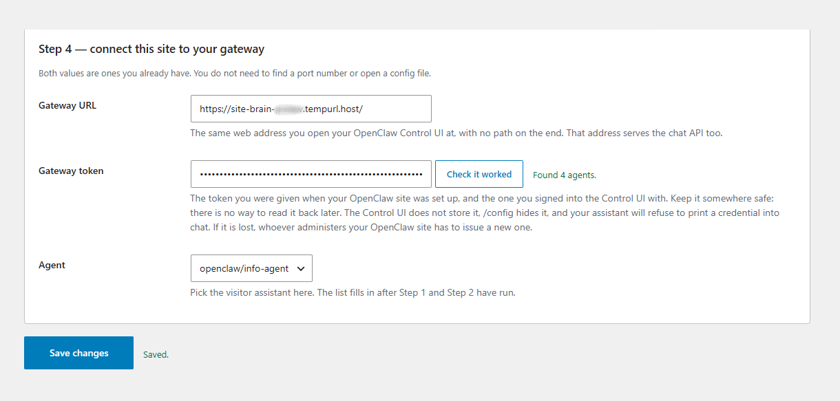 Connect WordPress to OpenClaw